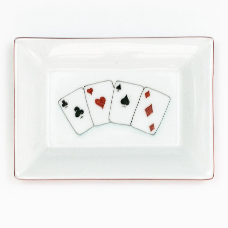 4 Aces Rectangular Dish