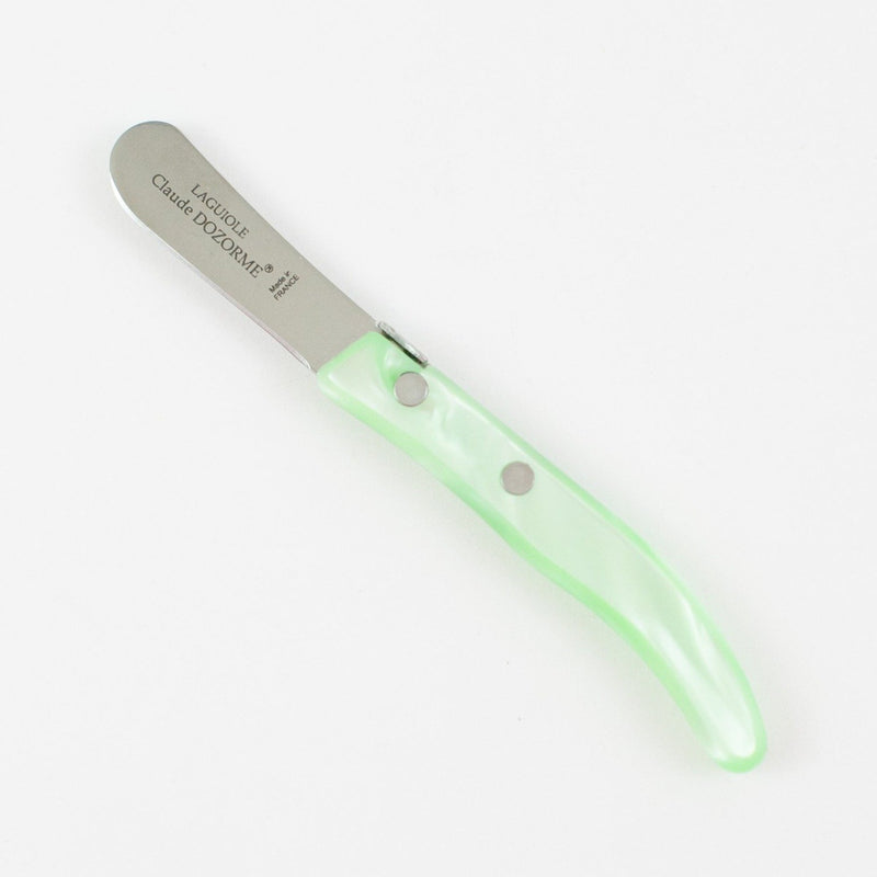 Laguiole Claude DOZORME Cheese Knife - Green