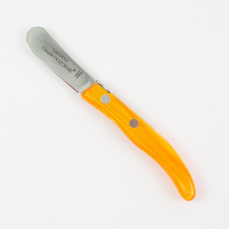 Laguiole Claude DOZORME Cheese Knife - Orange