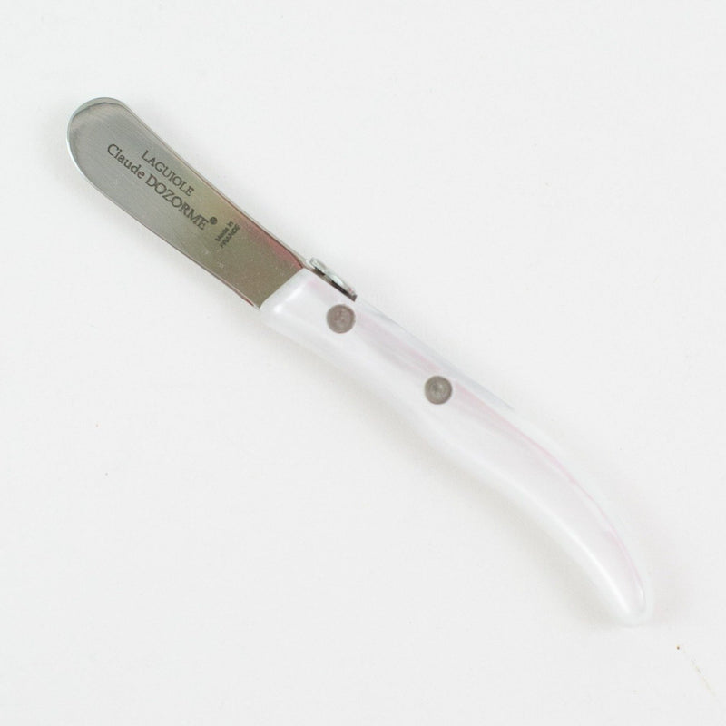 Laguiole Claude DOZORME Cheese Knife - White