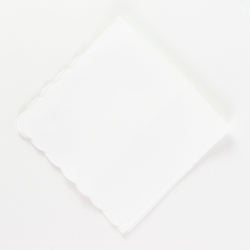Women's Scalloped Linen Handkerchief
