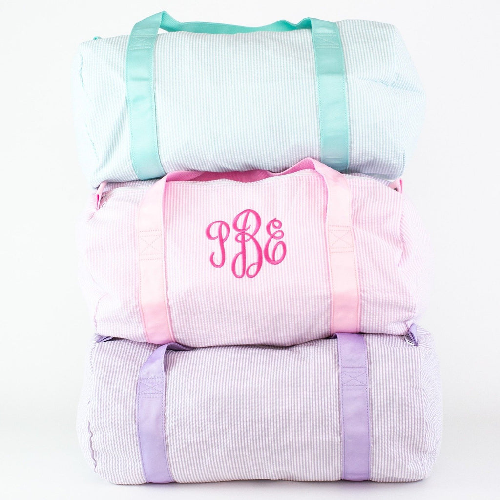 MT WORLD Toddler Dance Bag for Girls Personalized Travel Duffel Bags for  Kids Seersucker Overnight Bag Toddler Weekender Bag Monogrammed Small  Duffle