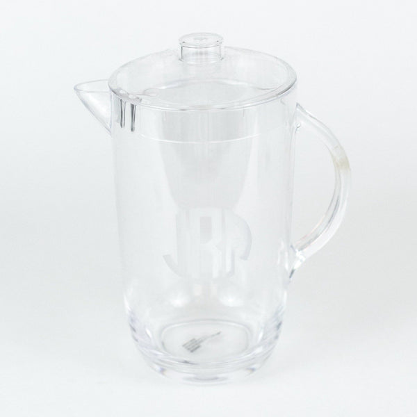 Etched 2 Qt. Acrylic Pitcher – The Monogrammed Home