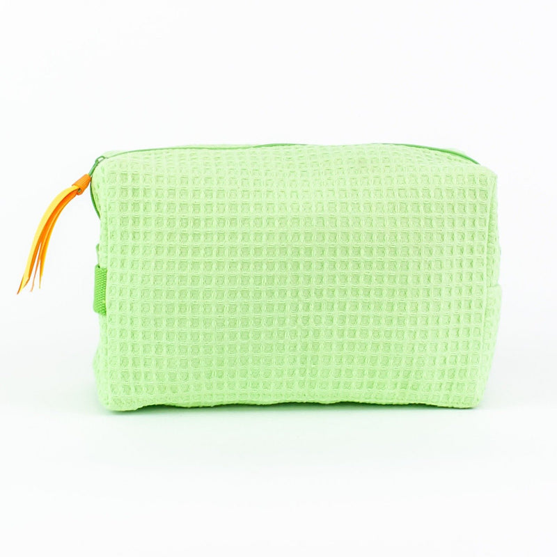 Waffle Knit Cosmetic Bag, Storage Organizer Pouch