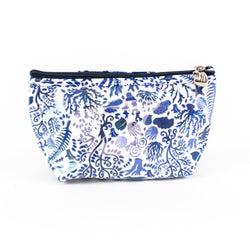 Blue Seashells Coated Travel Bag - small