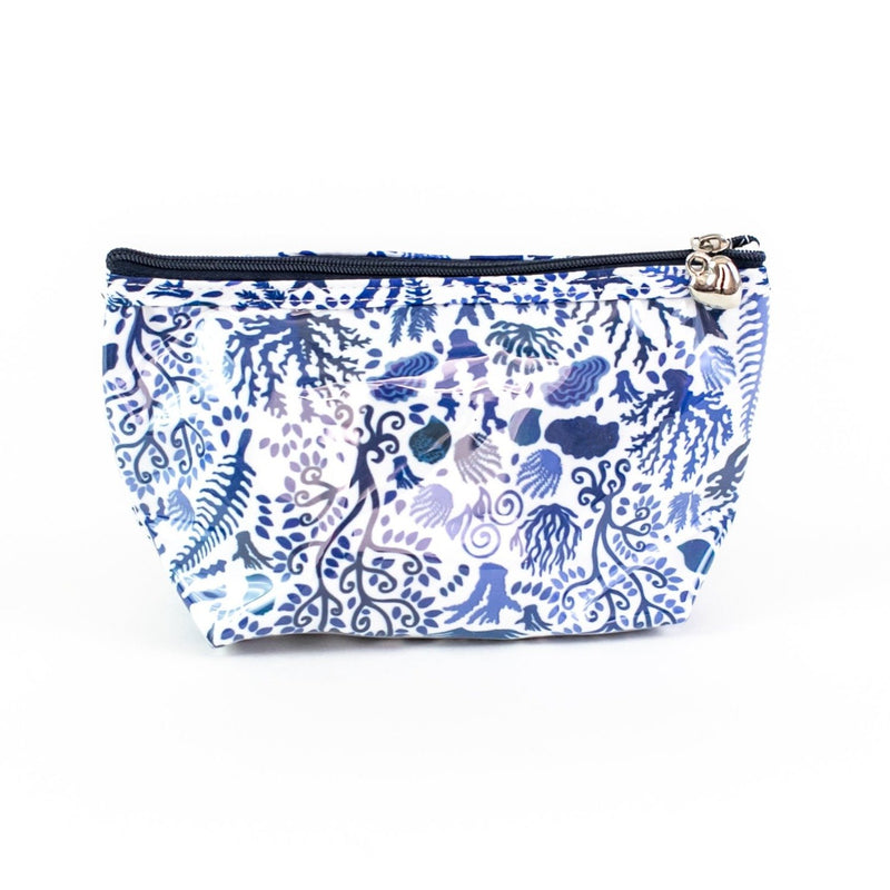 Blue Seashells Coated Travel Bag - small