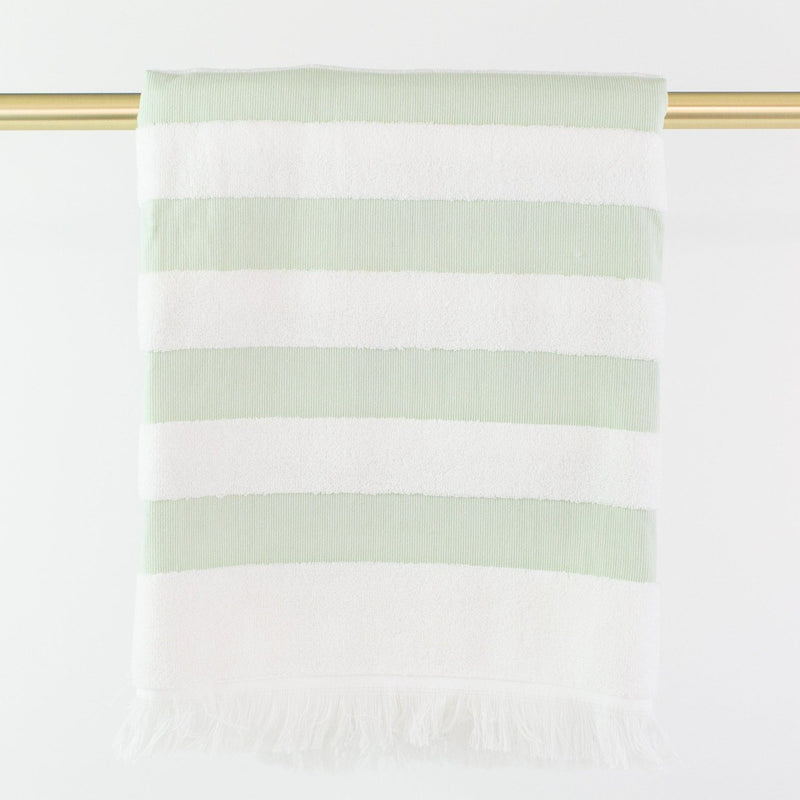 Matouk Amado Beach Towel - Monogrammed - Opal