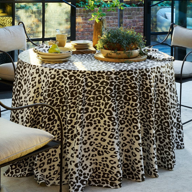 Brown Leopard Tablecloth