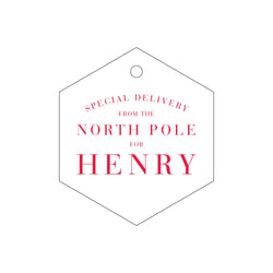 Special Delivery Letterpress Gift Tags - Personalized