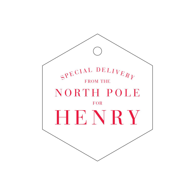 Special Delivery Letterpress Gift Tags - Personalized