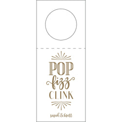 Pop Fizz Clink Letterpress Gift Tag