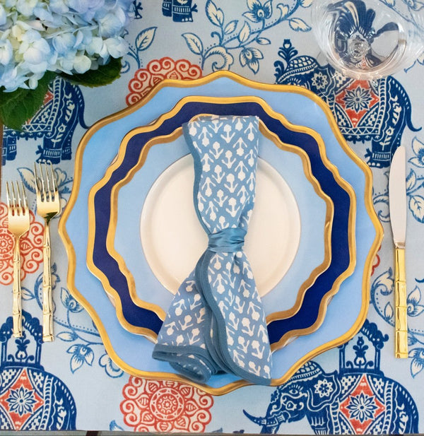 Sky Blue Bloom Dinnerware Collection