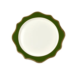 Hunter Green Bloom Dinnerware Collection - Charger
