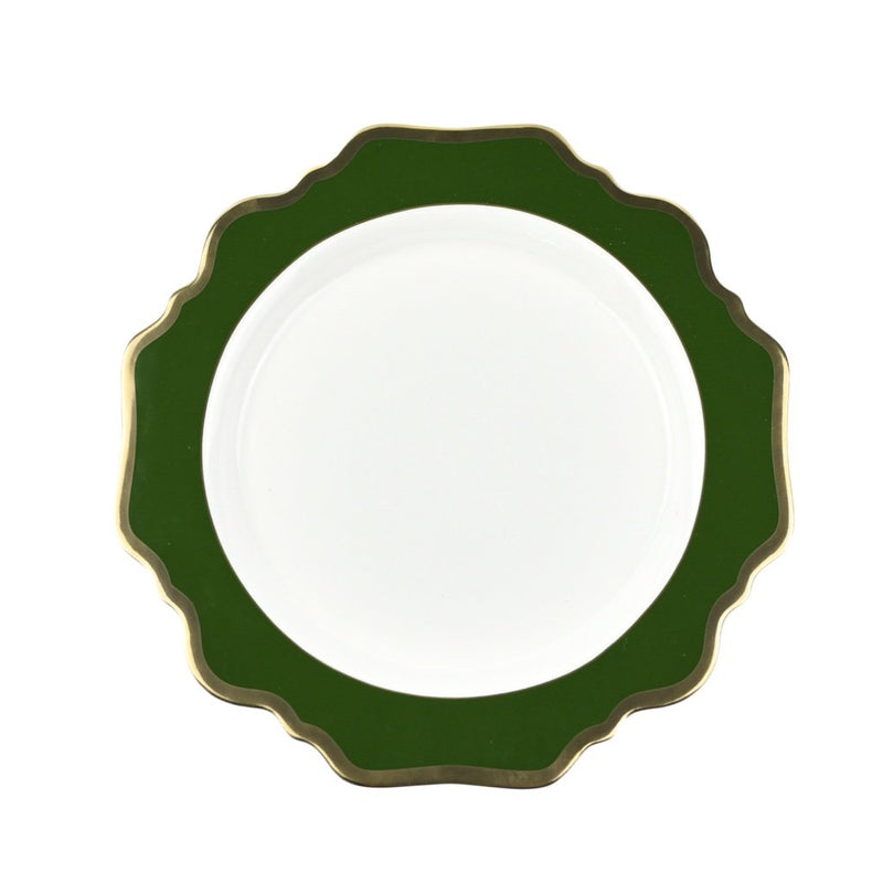 Hunter Green Bloom Dinnerware Collection - Dinner Plate