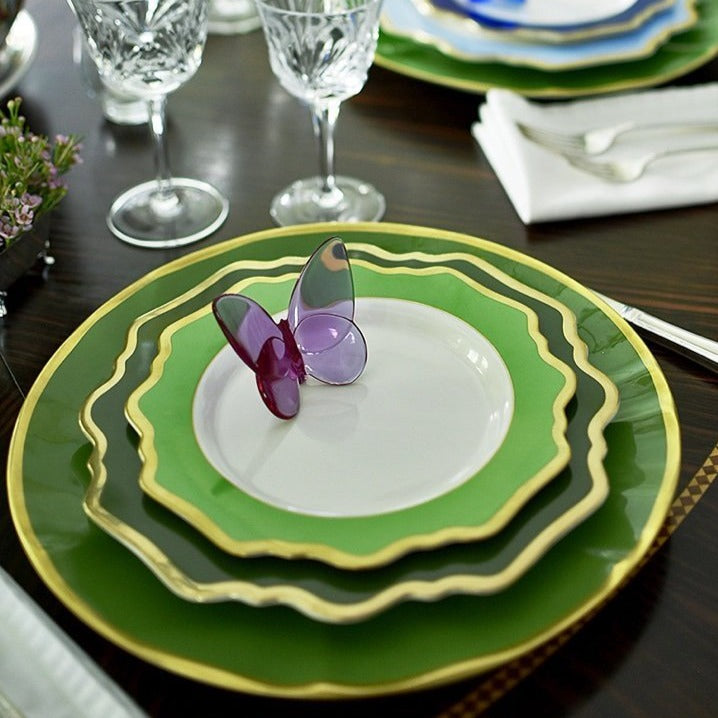 Hunter Green Bloom Dinnerware Collection