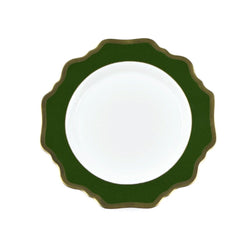 Hunter Green Bloom Dinnerware Collection - Appetizer Dessert Plate