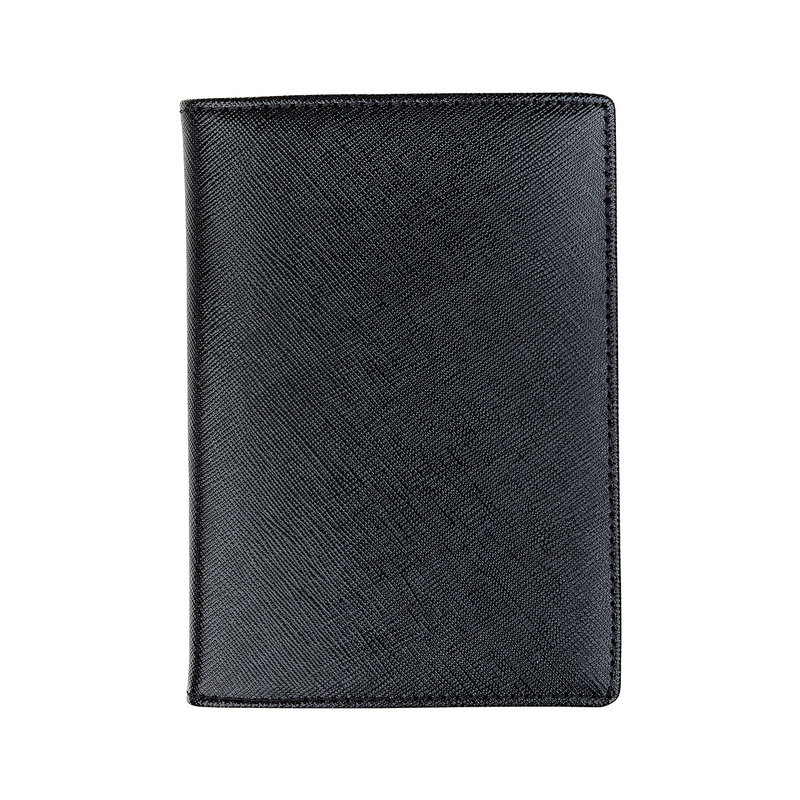 Tommy Passport Holder - Black - Monogrammed