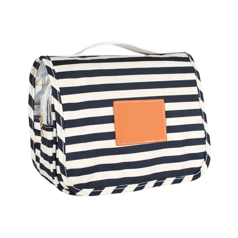 Felix Toiletry Bag - Navy Stripe