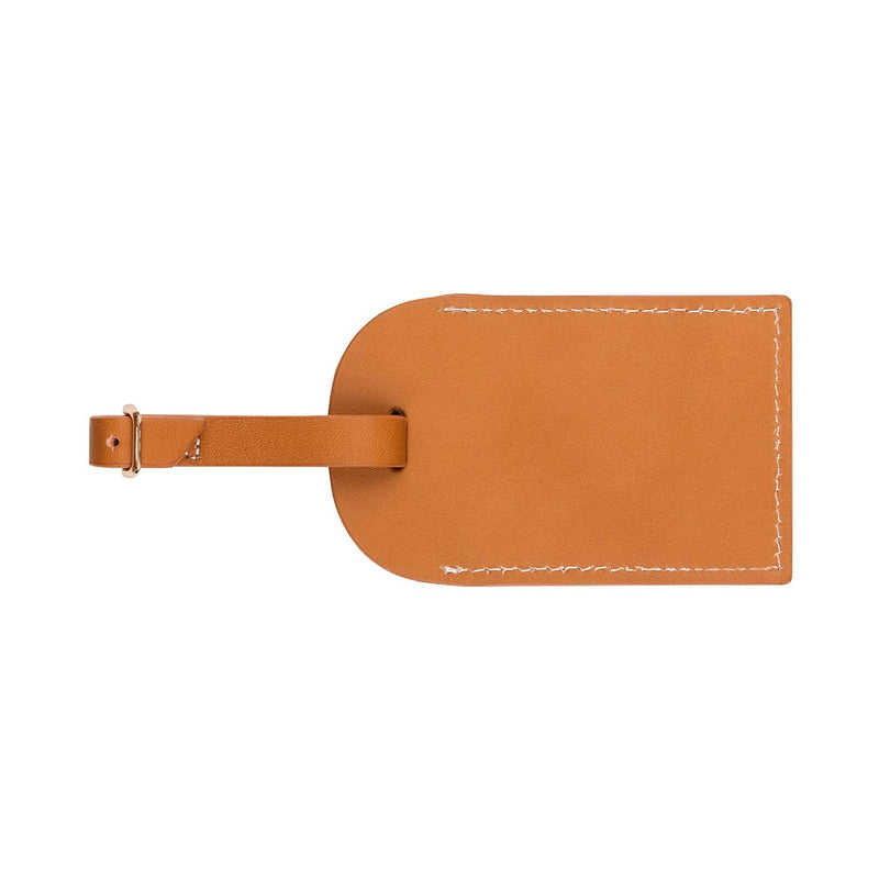 Lenny Luggage Tag - Tan - Personalized