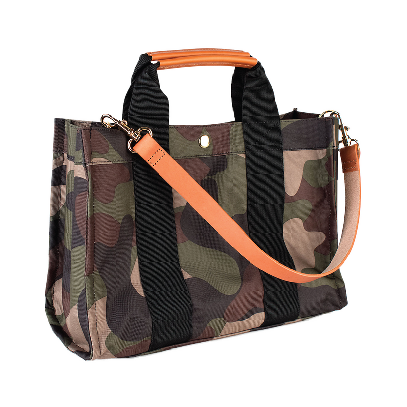 Kylie Tote features a removable organizational insert - Camo - Personalized