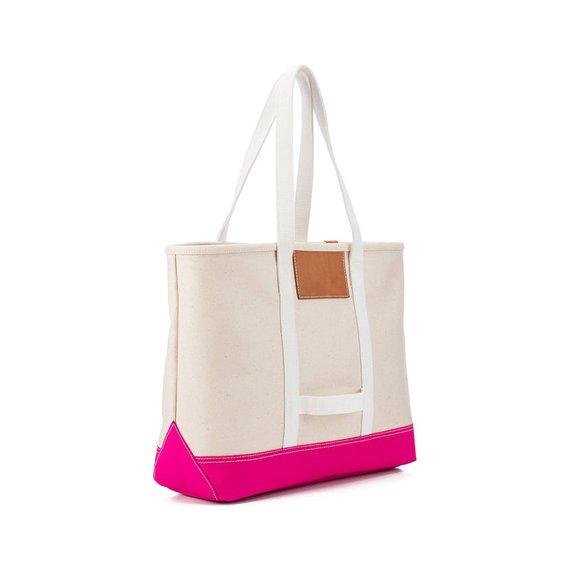 Finn Coated Canvas Tote - Pink