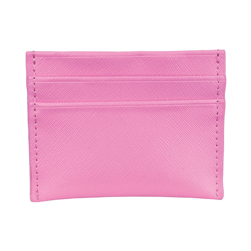 Saffiano Leather Carter Card Holder - Orchid - Personalized