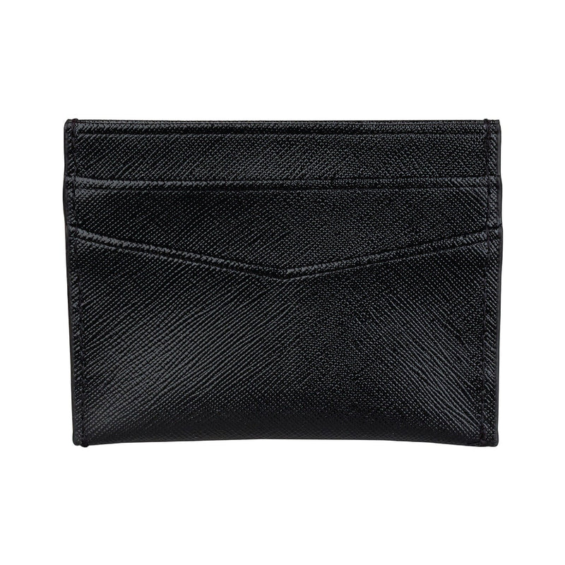 Black Saffiano Leather Card Holder