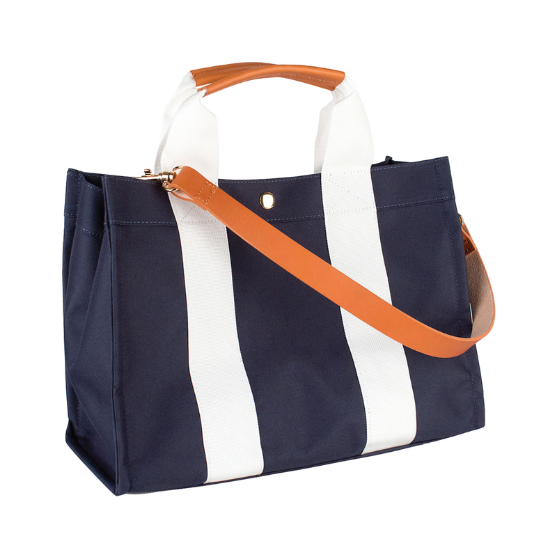 Kylie Tote features a removable organizational insert - Marina - Personalized