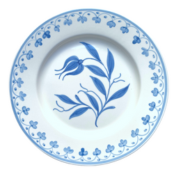 Blue Tulip Dinner Plate Salad Plate - Tulipanes