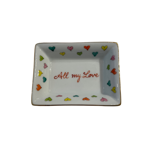 All My Love Hand Painted Dish