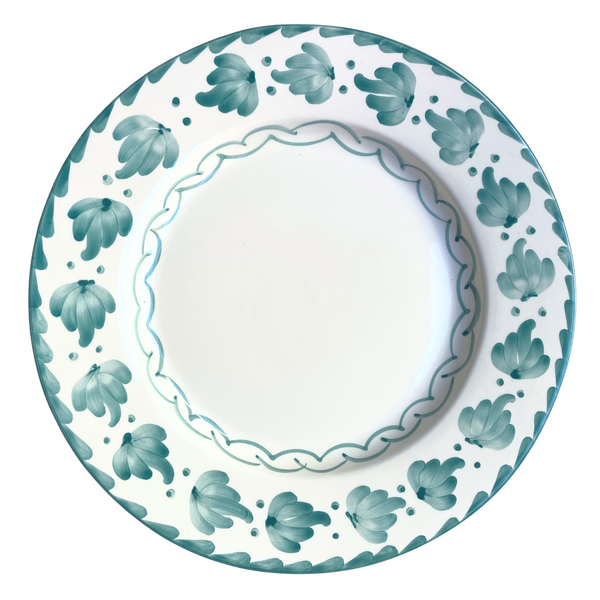 Turquoise Hojas Dinner Plates