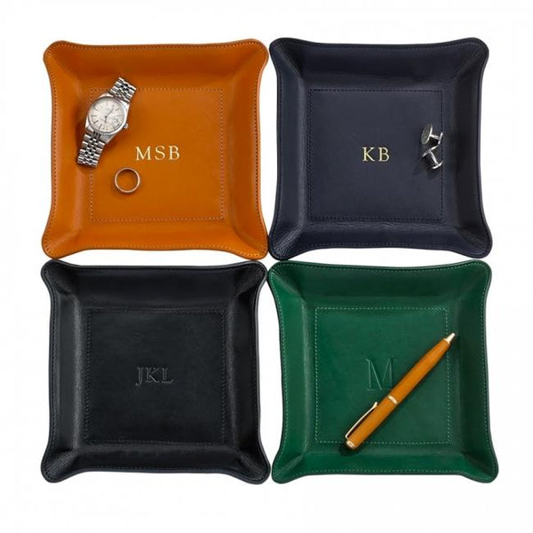 Medium Leather Catchall - Personalized