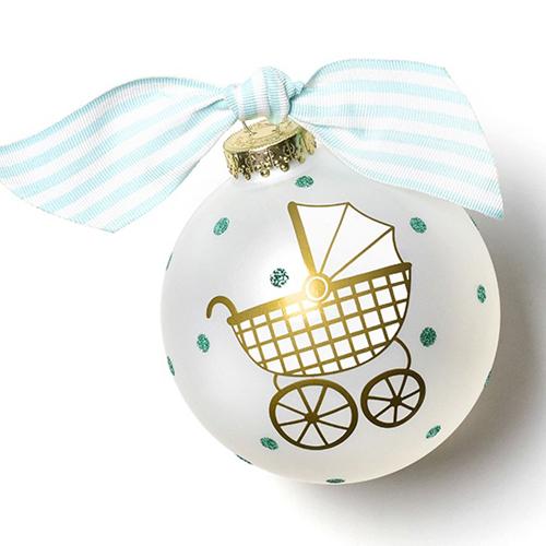 Welcome Little One Carriage Boy Ornament - Coton Colors
