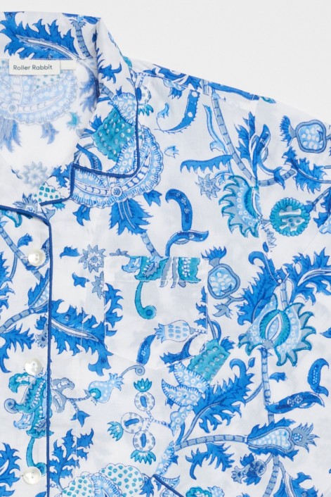 Roller Rabbit Blue Amanda Loungewear Set