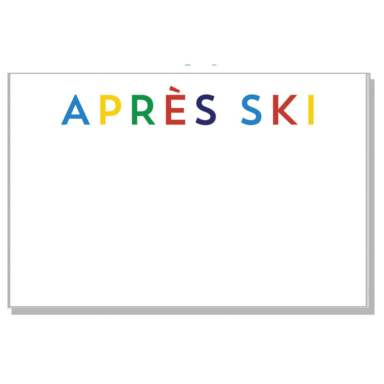 Apres Ski Slab Notepad