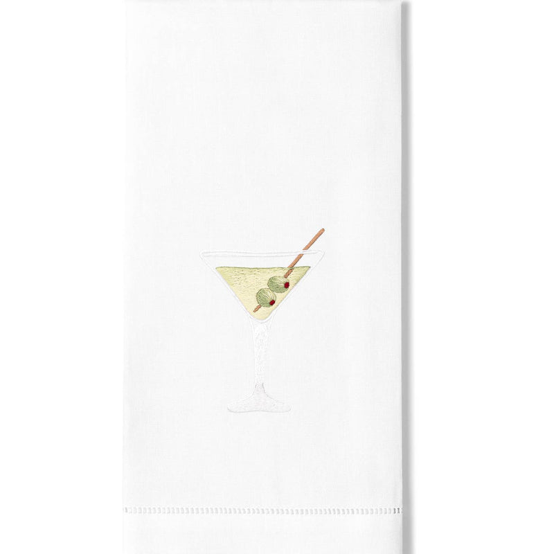 Dirty Martini Cocktail Guest Towel