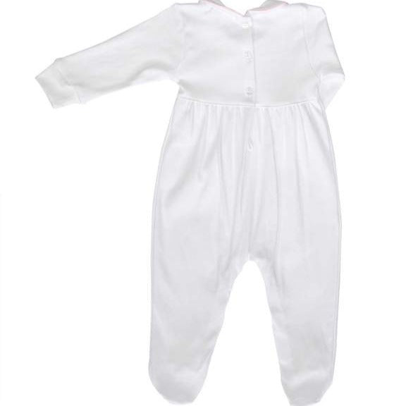 Blue Smocked Footie - Nellapima