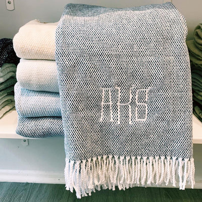 Monogrammed blankets and throws best sale