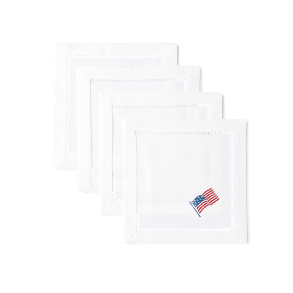 American Flag Cocktail Napkins