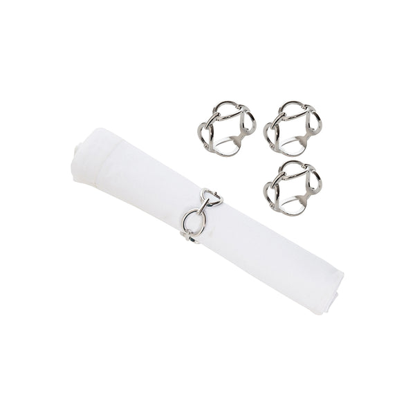 Silver Chain Link Napkin Rings