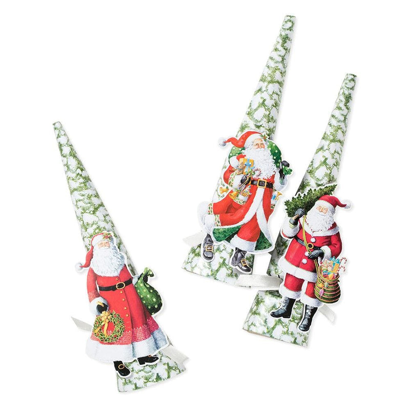 Caspari Woodland Santa Christmas Crackers