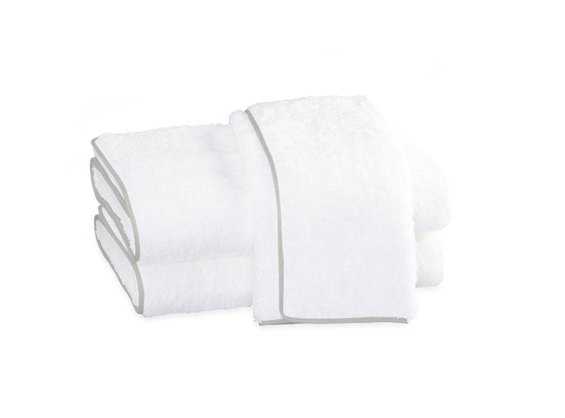 Matouk Cairo Towel - Silver Piping