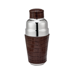 Leather Cocktail Shaker - Brown