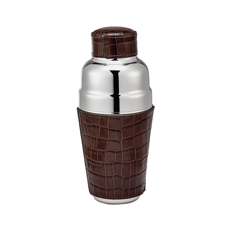 Leather Cocktail Shaker - Brown