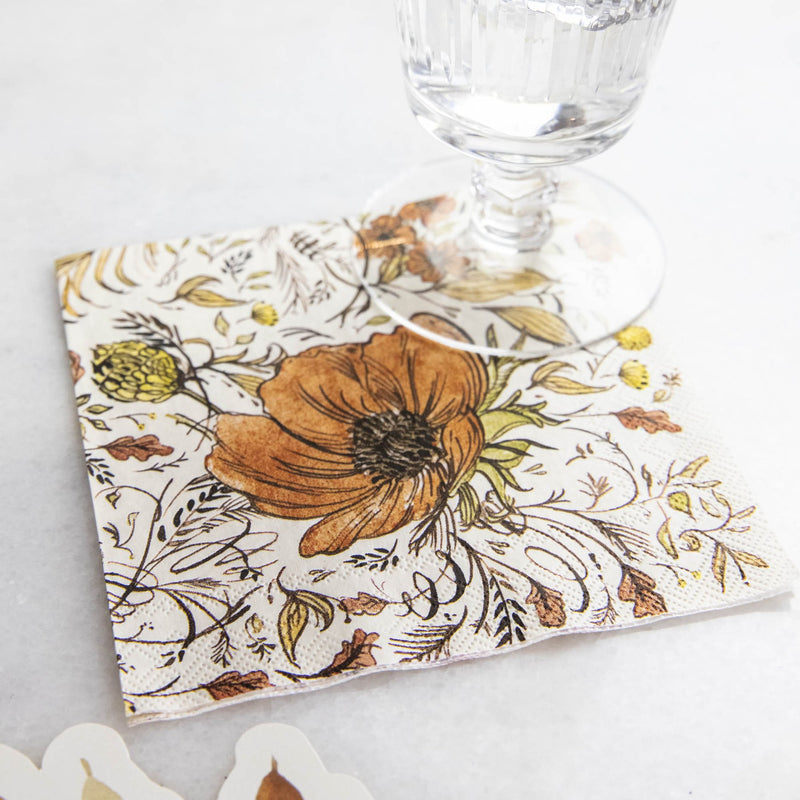 Autumn Arrangement Paper Cocktail Napkins