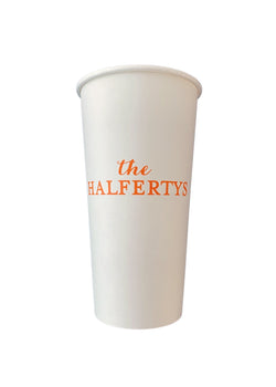 Family Name Coffee Cups & Lids
