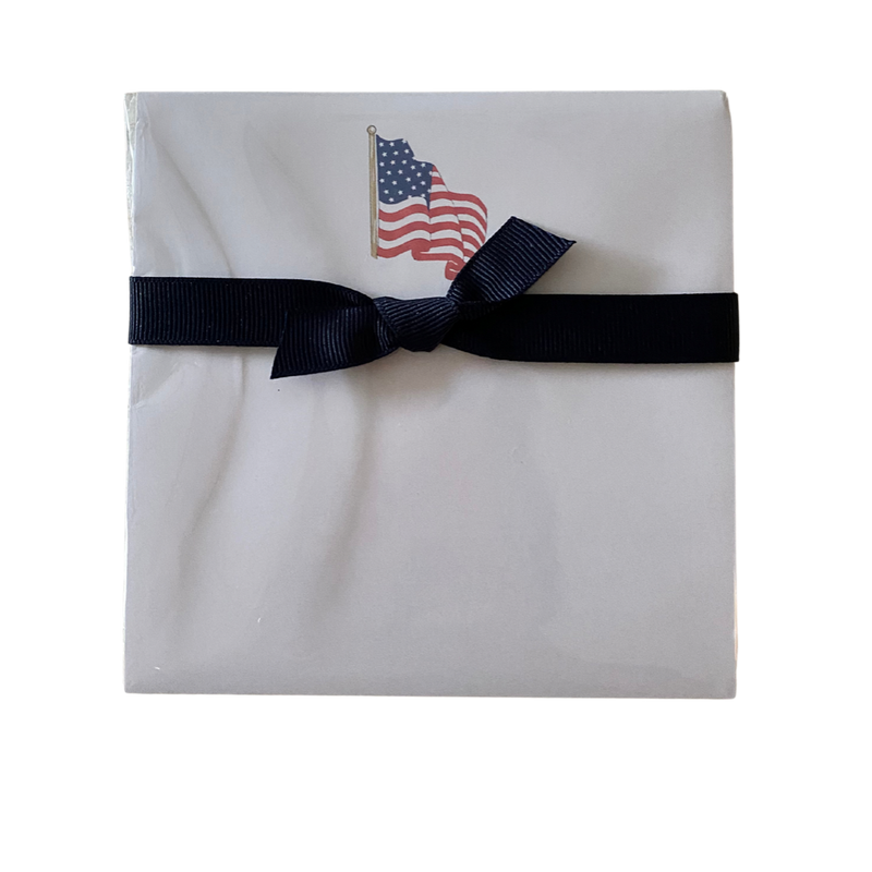 chubby american flag notepad