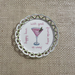 Happy Hour Martini Wine Coaster