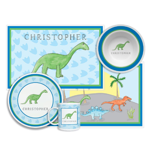 Dino-Mite Dinosaur Tabletop Collection, 4-piece set, personalized