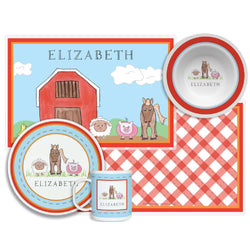 Down on the Farm Tabletop Collection - Set of 4 - Personalized
